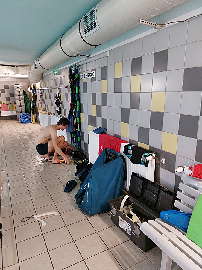 Hokej pod wodą Walenie Siemianowice Śląskie Trening 14 XII 2024